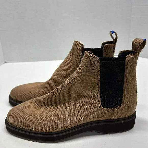 Rothys The Merino Chelsea Boots Ankle Boot Camouflage Camo Brown Tan Mens Size 8 - Picture 3 of 9